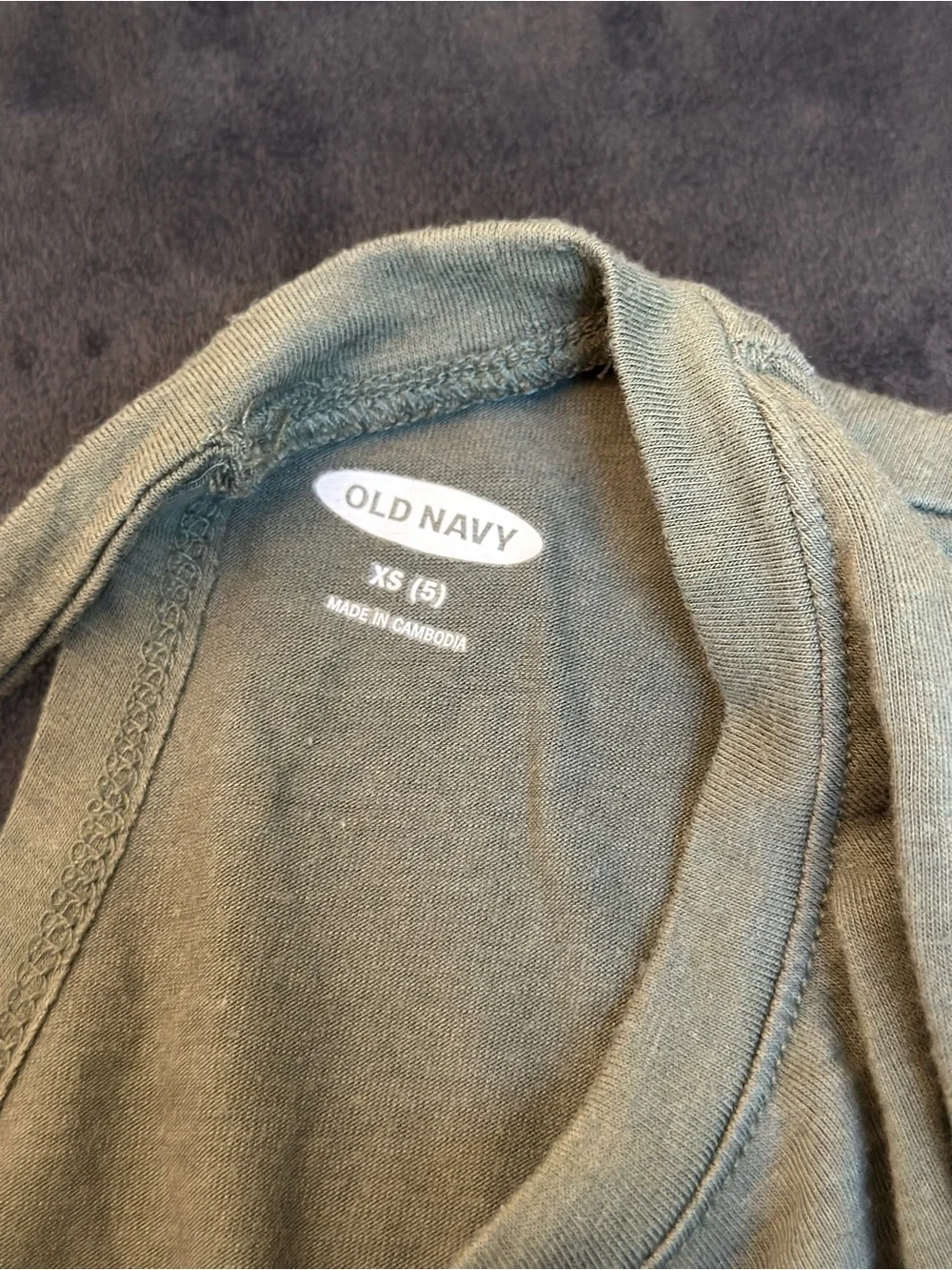 Old Navy Sage Green Knot-Front Tank Top